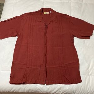 Men’s short sleeve button up dress shirt